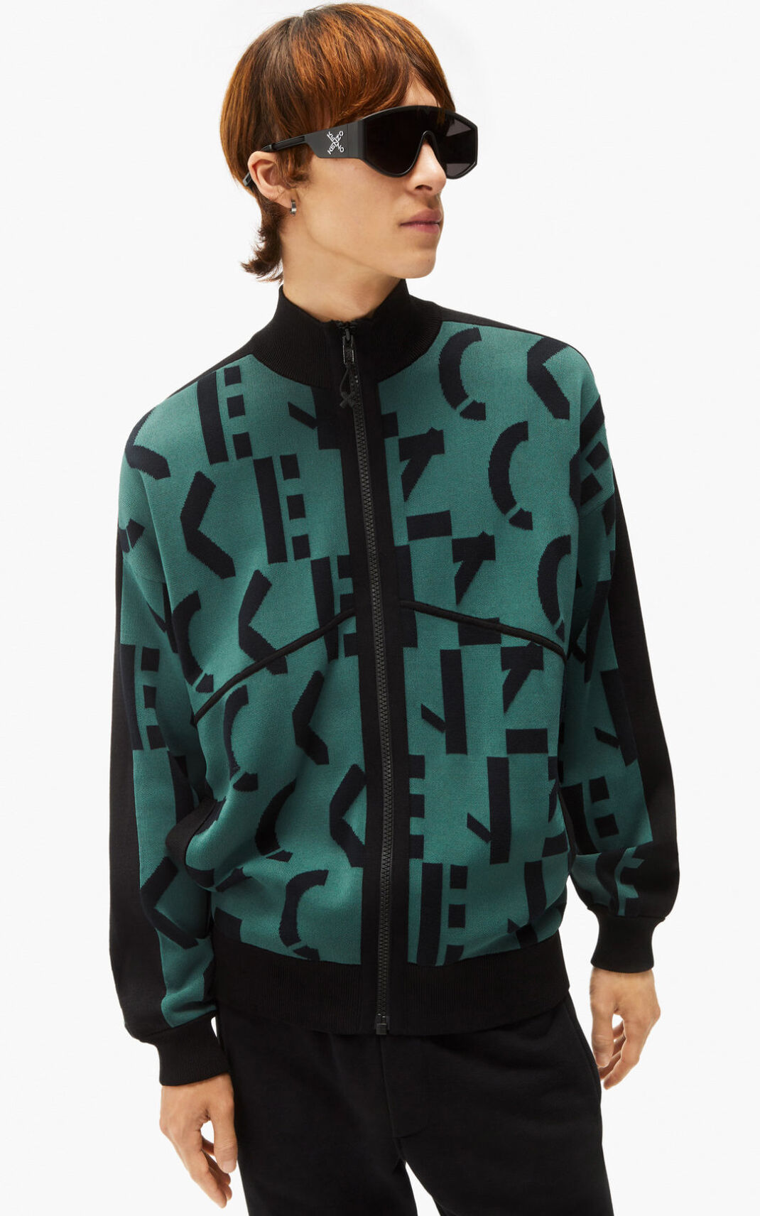 Chaquetas Deportivas Kenzo monogram Hombre Verde Oscuro - SKU.6206423